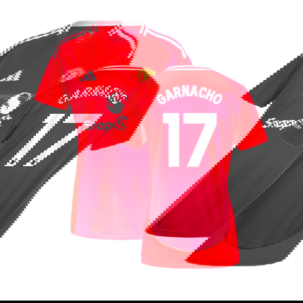 2024-2025 Man Utd Home Shirt (Womens) (Garnacho 17)