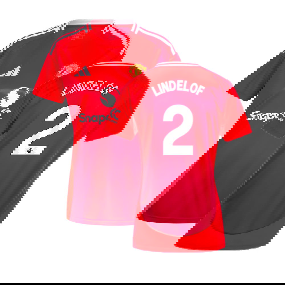 2024-2025 Man Utd Home Shirt (Womens) (Lindelof 2)