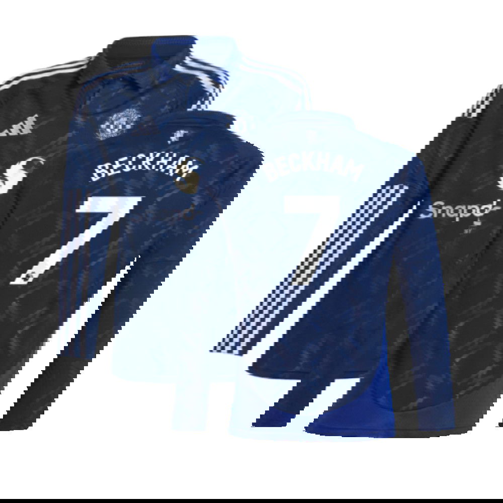 2024-2025 Man Utd Long Sleeve Away Shirt (Kids) (Beckham 7)