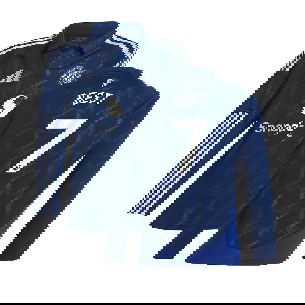 2024-2025 Man Utd Long Sleeve Away Shirt (Kids) (Best 7)