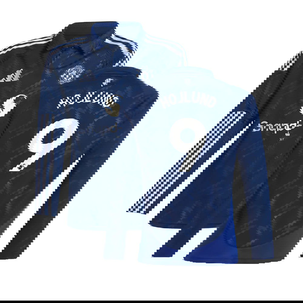 2024-2025 Man Utd Long Sleeve Away Shirt (Kids) (Hojlund 9)