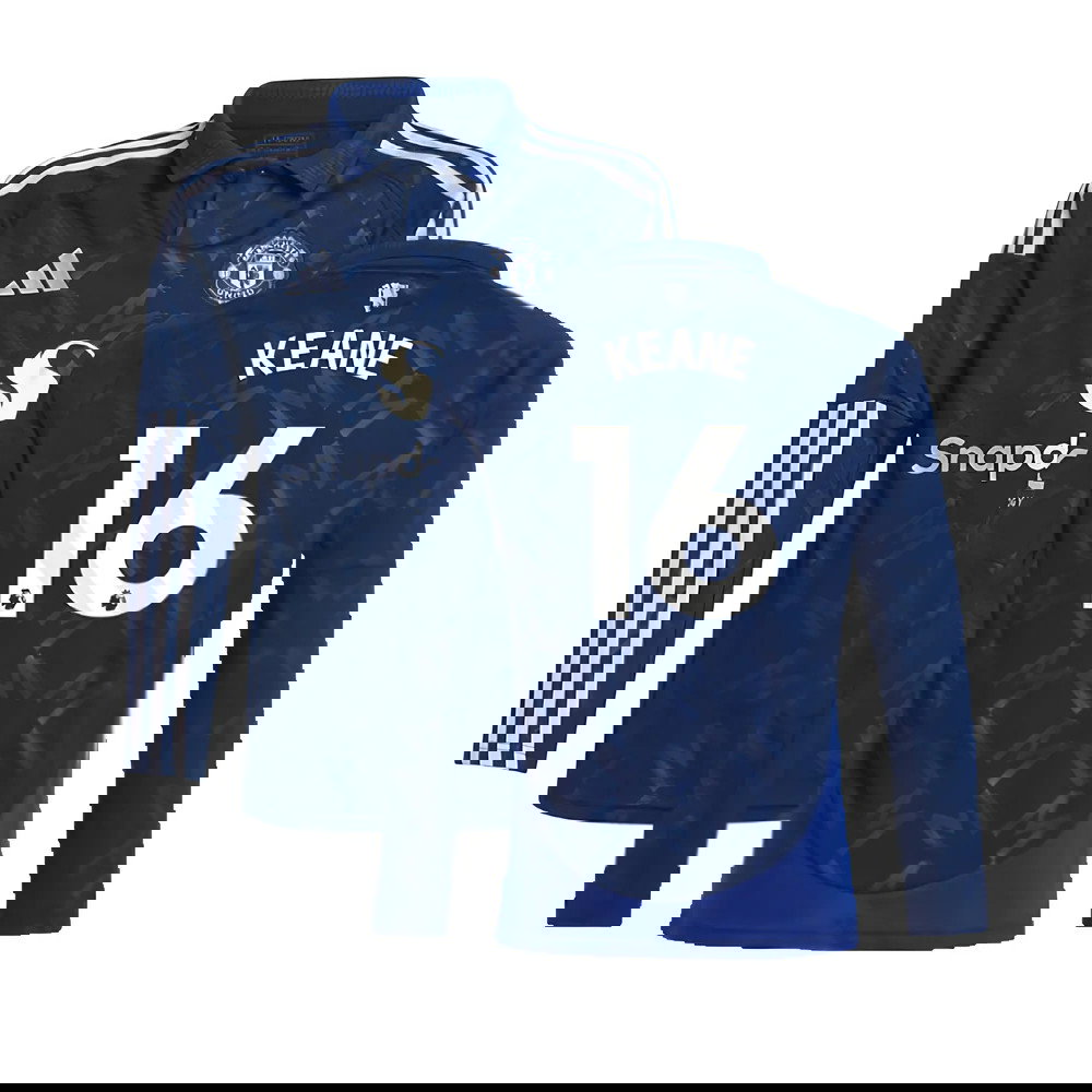 2024-2025 Man Utd Long Sleeve Away Shirt (Kids) (Keane 16)