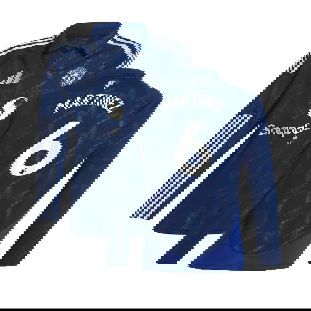 2024-2025 Man Utd Long Sleeve Away Shirt (Kids) (Martinez 6)