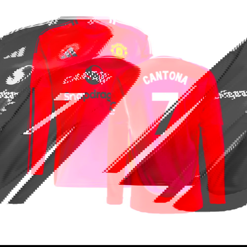 2024-2025 Man Utd Long Sleeve Home Shirt (Cantona 7)