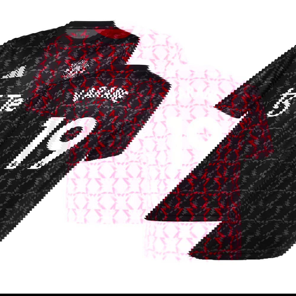 2024-2025 Man Utd Pre-Match Shirt (Black) - Kids (Varane 19)