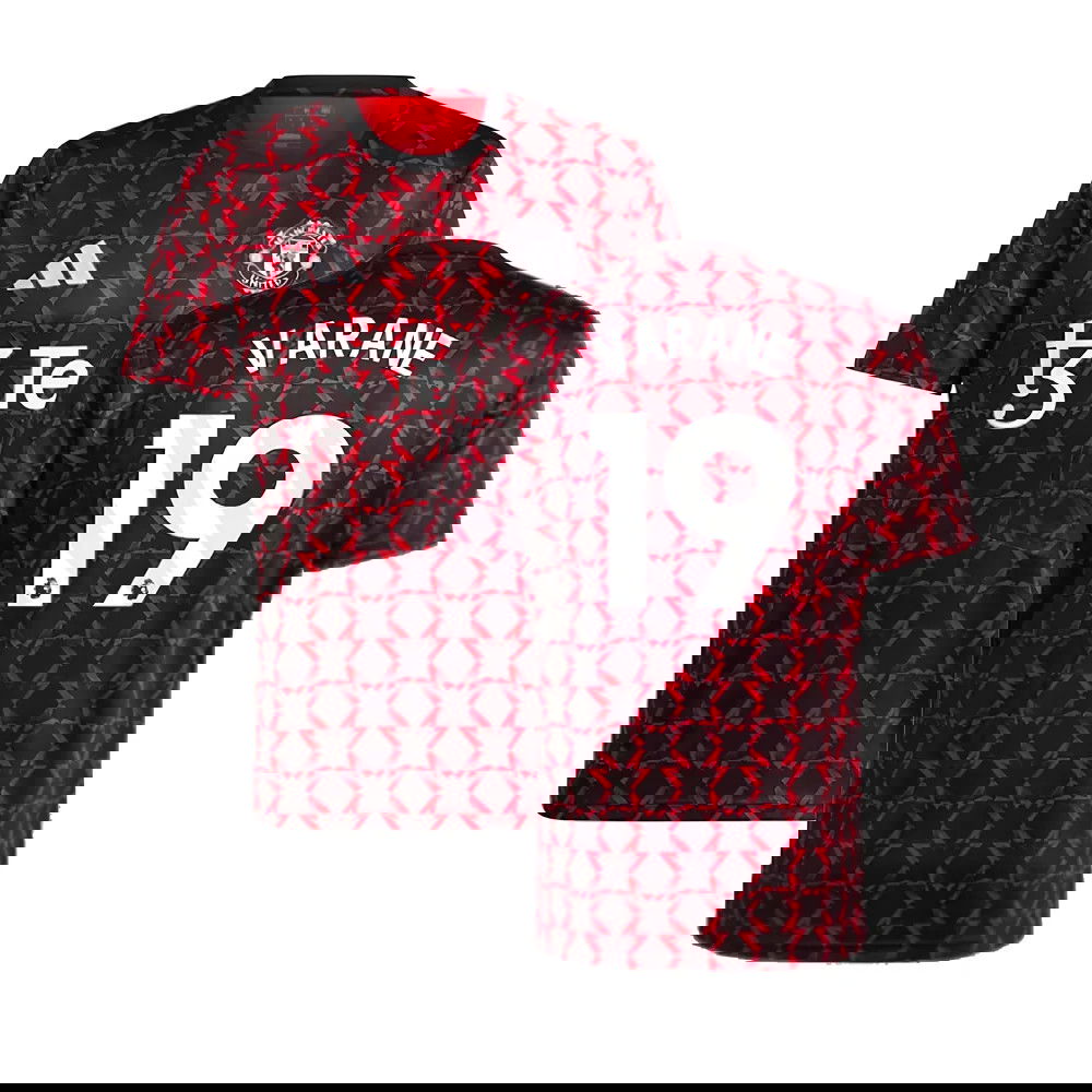 2024-2025 Man Utd Pre-Match Shirt (Black) (Varane 19)