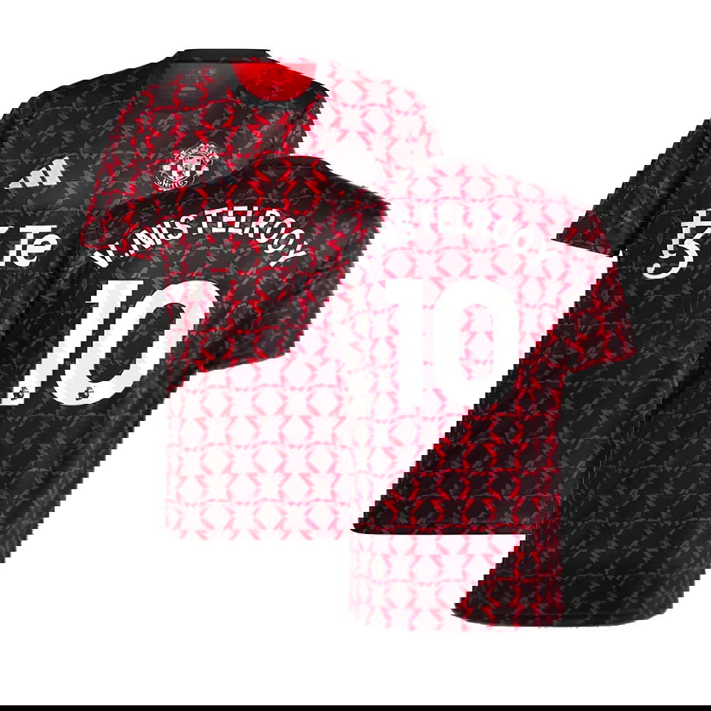 2024-2025 Man Utd Pre-Match Shirt (Black) (V.Nistelrooy 10)