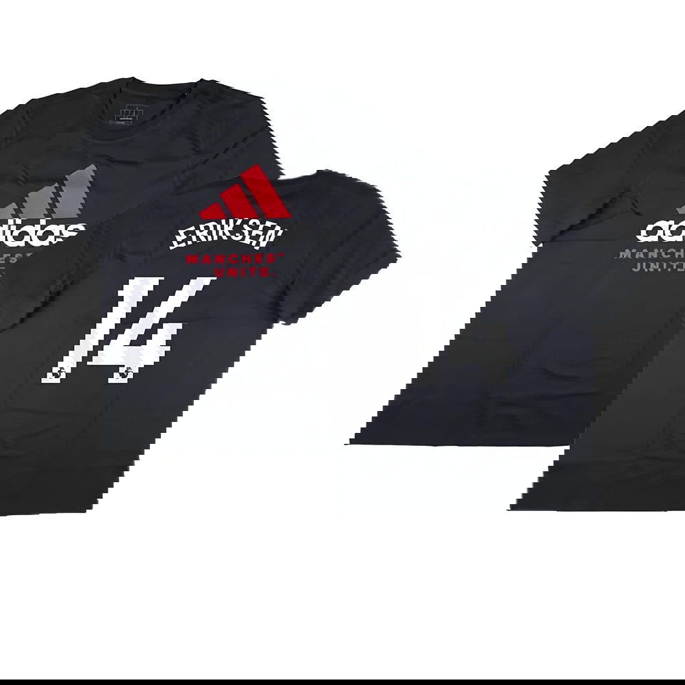 2024-2025 Man Utd Seasonal Graphic Tee (Night Grey) (Eriksen 14)