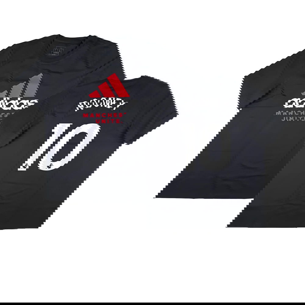 2024-2025 Man Utd Seasonal Graphic Tee (Night Grey) (Rooney 10)