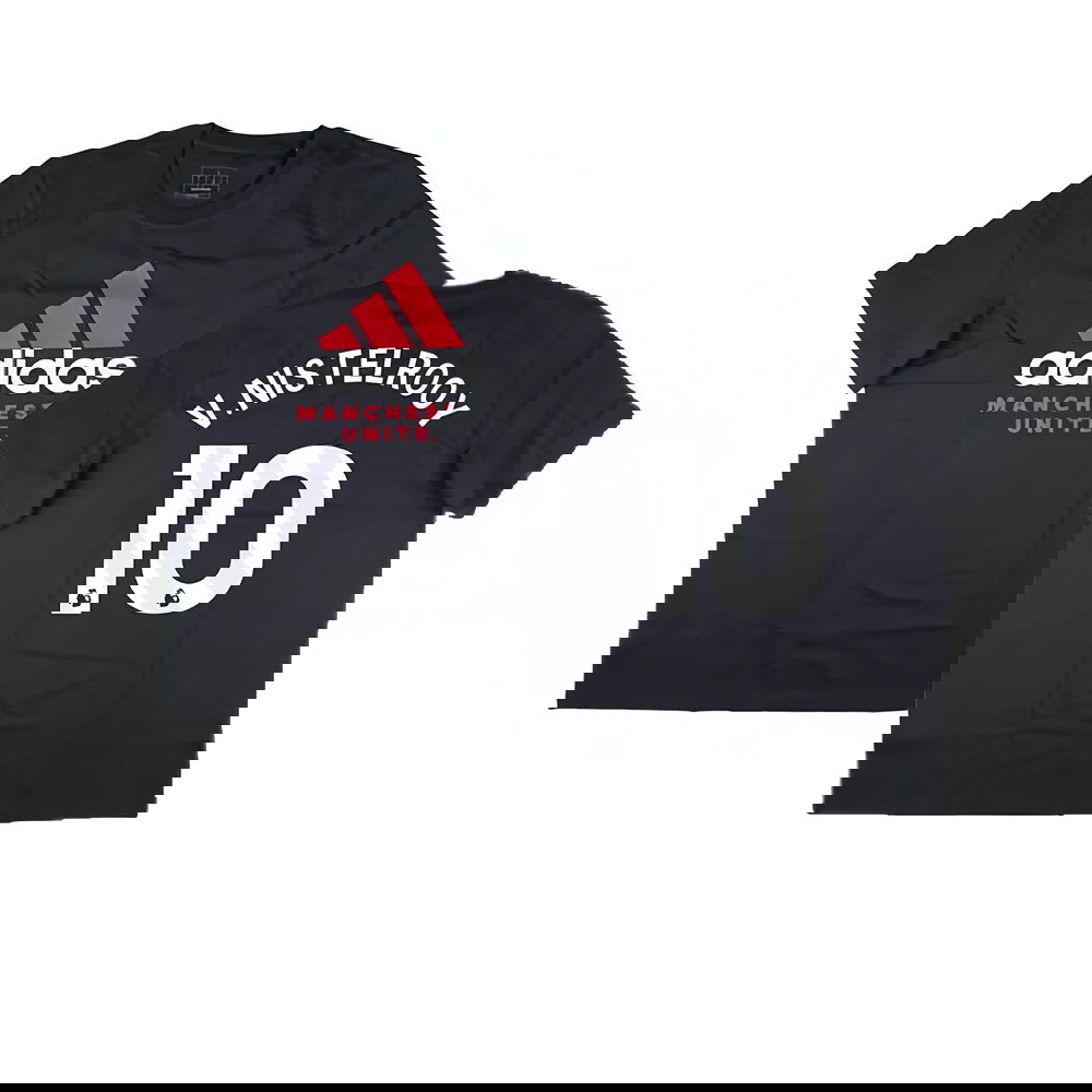 2024-2025 Man Utd Seasonal Graphic Tee (Night Grey) (V.Nistelrooy 10)