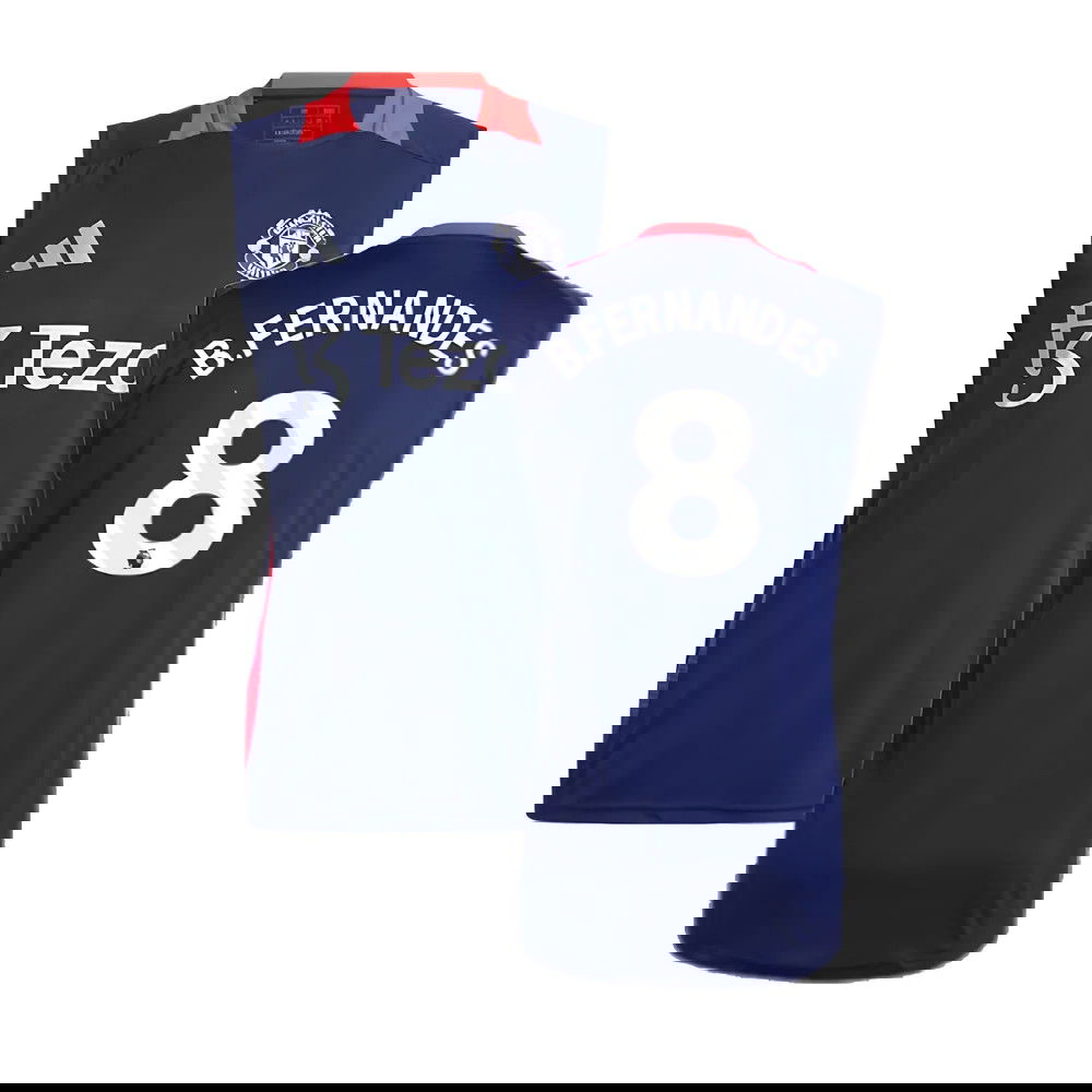 2024-2025 Man Utd Sleeveless Jersey (Night Indigo) (B.Fernandes 8)