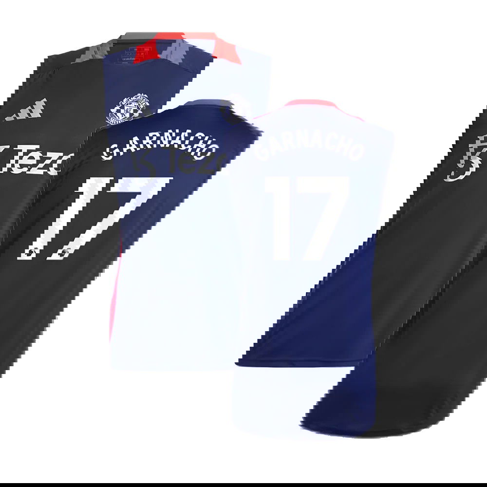 2024-2025 Man Utd Sleeveless Jersey (Night Indigo) (Garnacho 17)