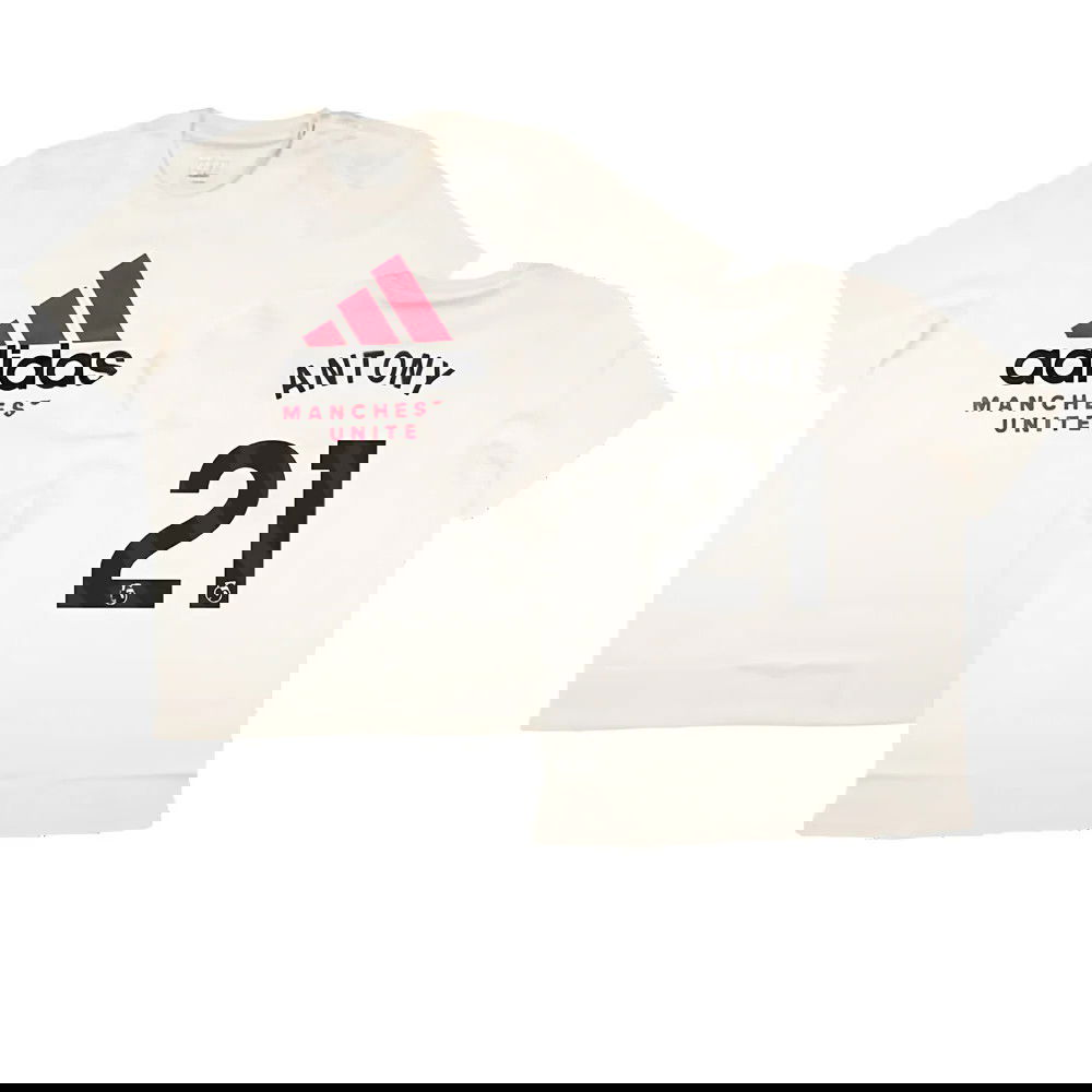 2024-2025 Man Utd SZN Graphic Tee (Cream White) (Antony 21)