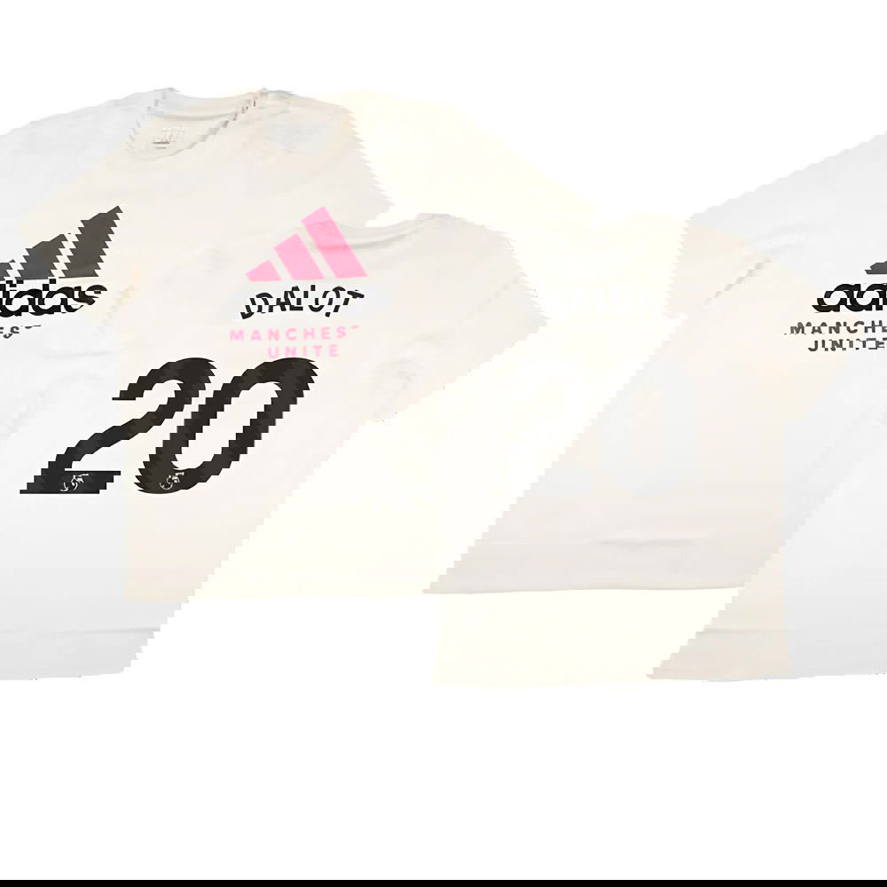 2024-2025 Man Utd SZN Graphic Tee (Cream White) (Dalot 20)