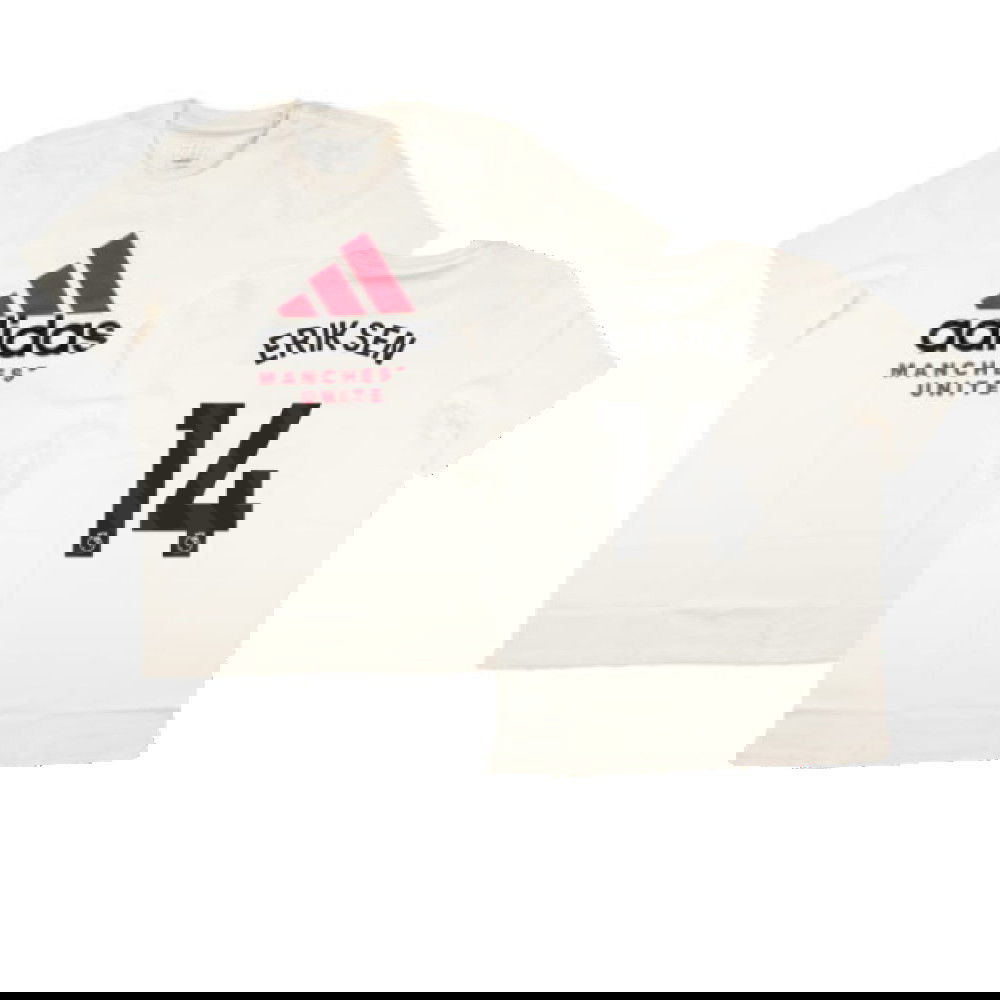 2024-2025 Man Utd SZN Graphic Tee (Cream White) (Eriksen 14)