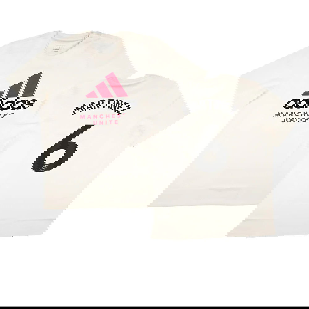 2024-2025 Man Utd SZN Graphic Tee (Cream White) (Martinez 6)
