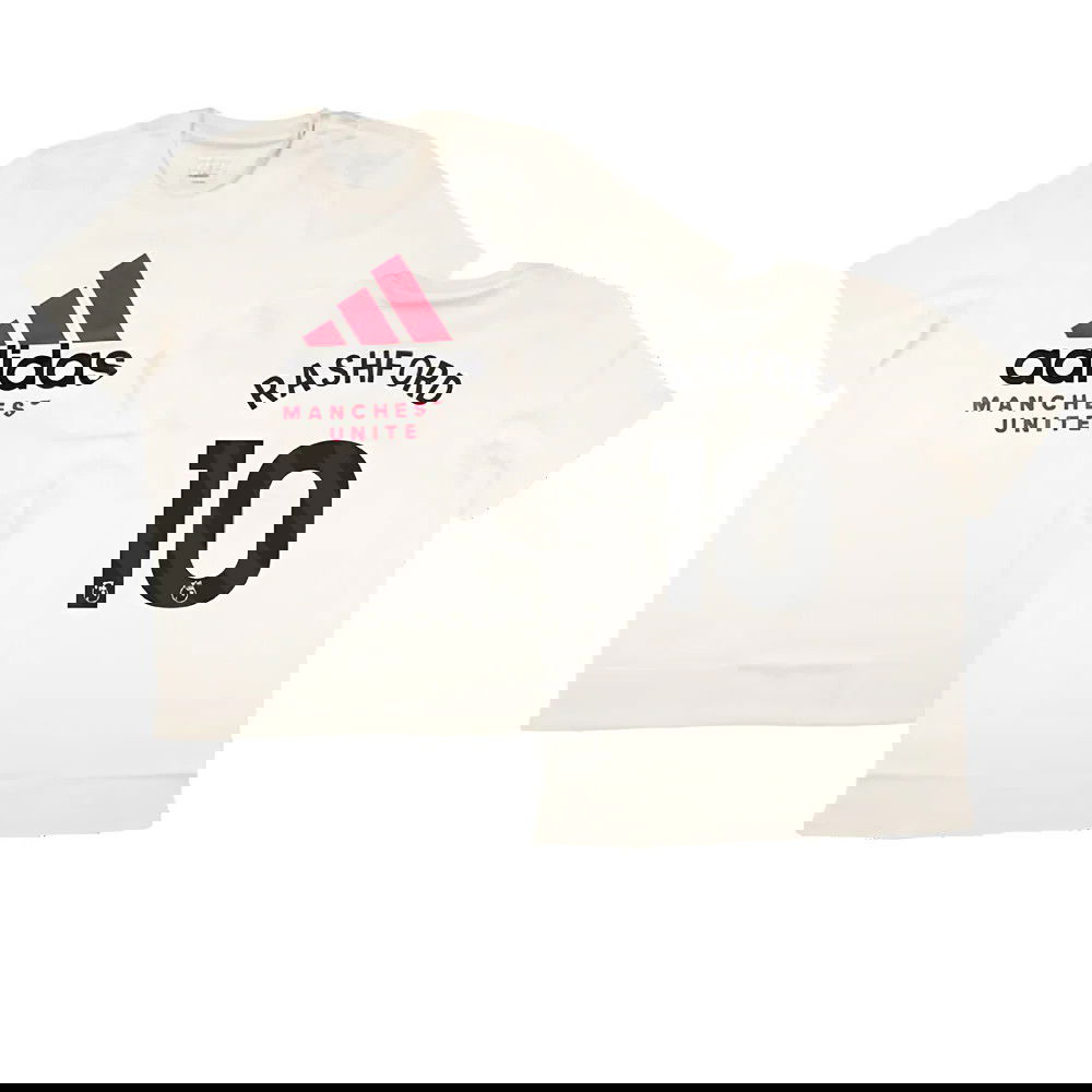 2024-2025 Man Utd SZN Graphic Tee (Cream White) (Rashford 10)