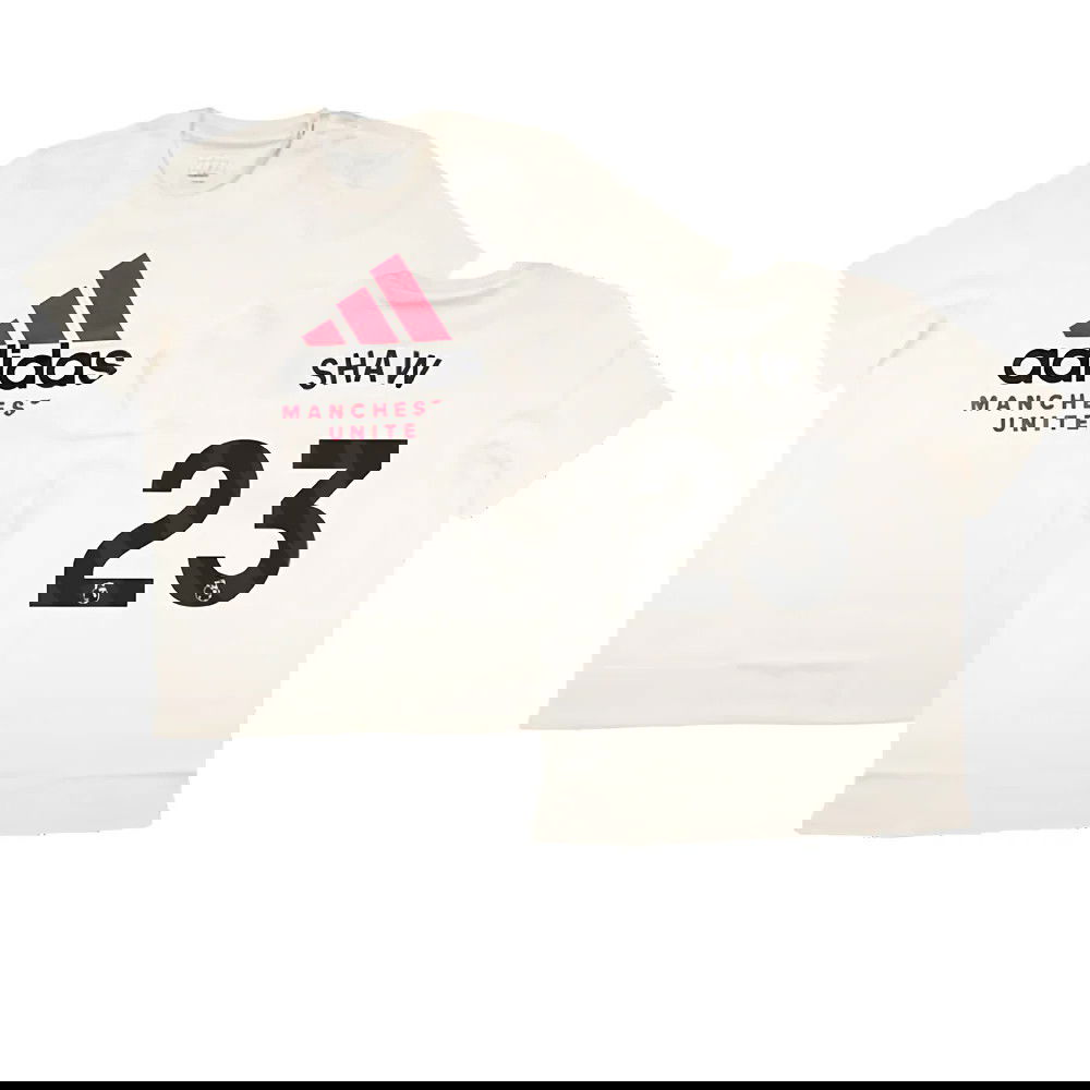 2024-2025 Man Utd SZN Graphic Tee (Cream White) (Shaw 23)