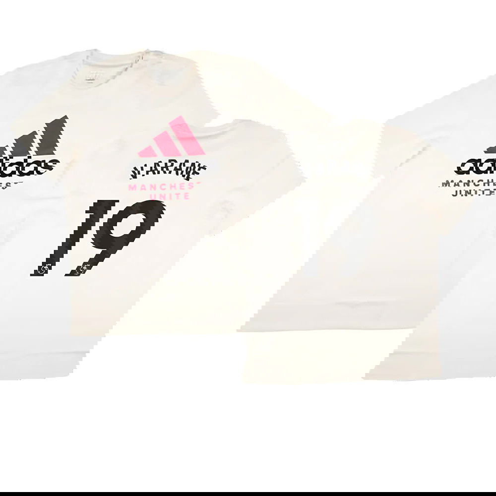 2024-2025 Man Utd SZN Graphic Tee (Cream White) (Varane 19)