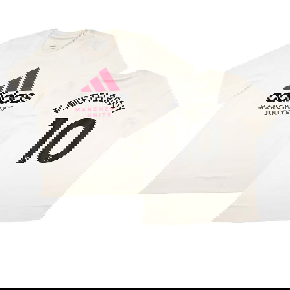 2024-2025 Man Utd SZN Graphic Tee (Cream White) (V.Nistelrooy 10)