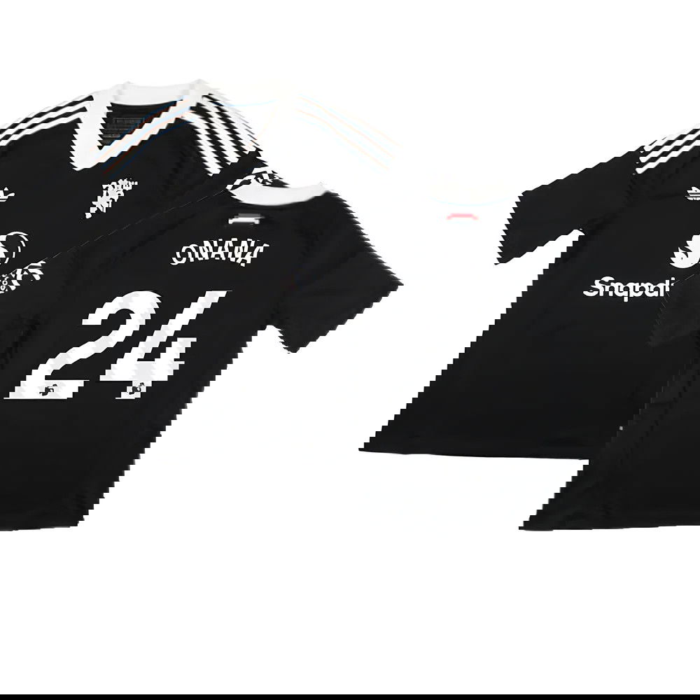 2024-2025 Man Utd Third Goalkeeper Shirt (Black) - Kids (Onana 24)