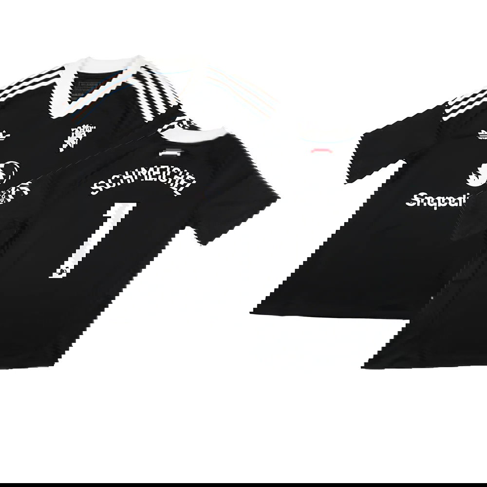 2024-2025 Man Utd Third Goalkeeper Shirt (Black) - Kids (Schmeichel 1)