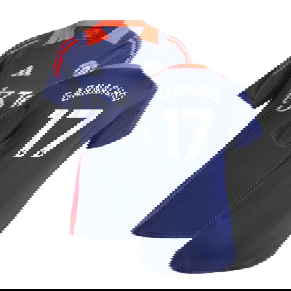 2024-2025 Man Utd Training Jersey (Night Indigo) - Womens (Garnacho 17)