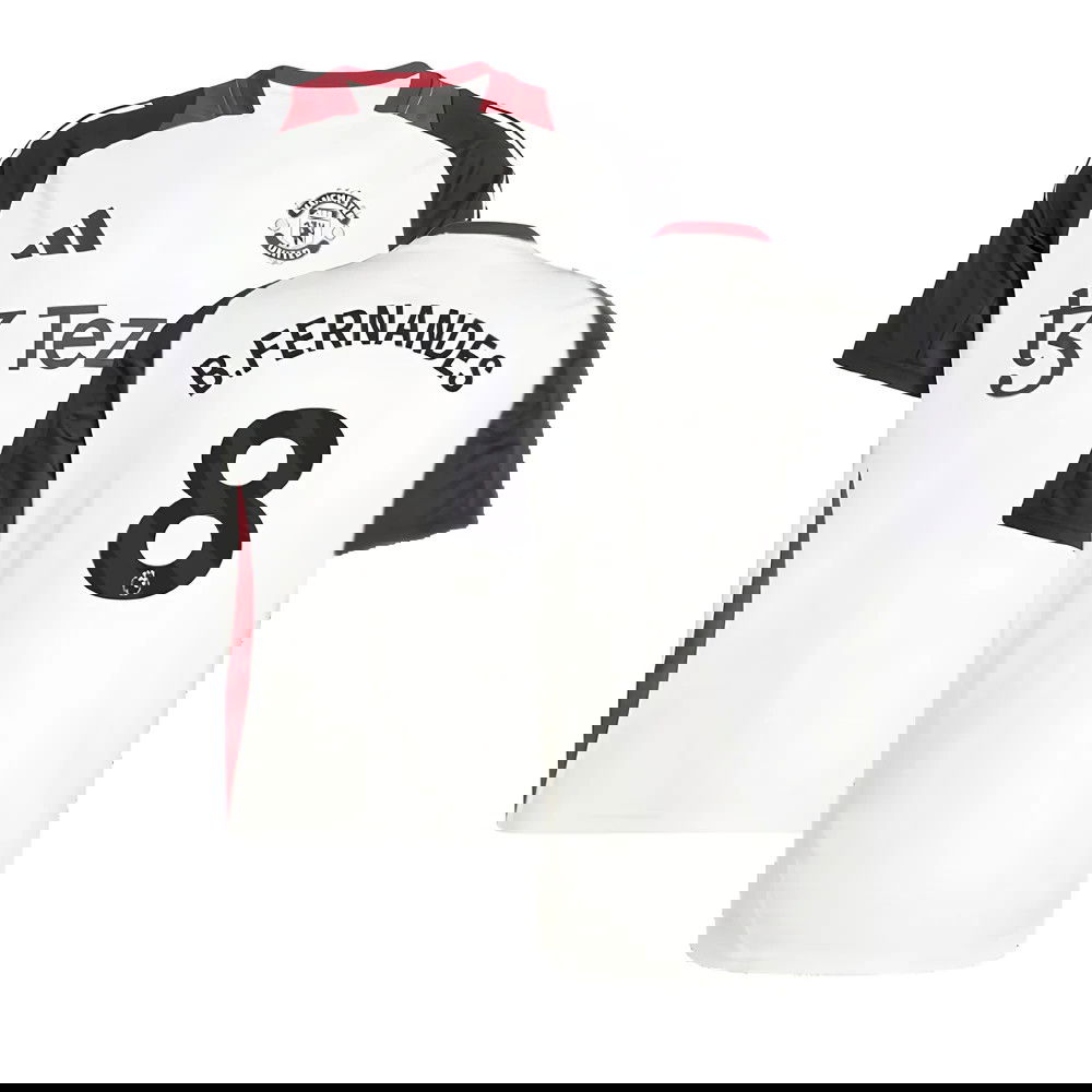 2024-2025 Man Utd Training Jersey (Off White) (B.Fernandes 8)