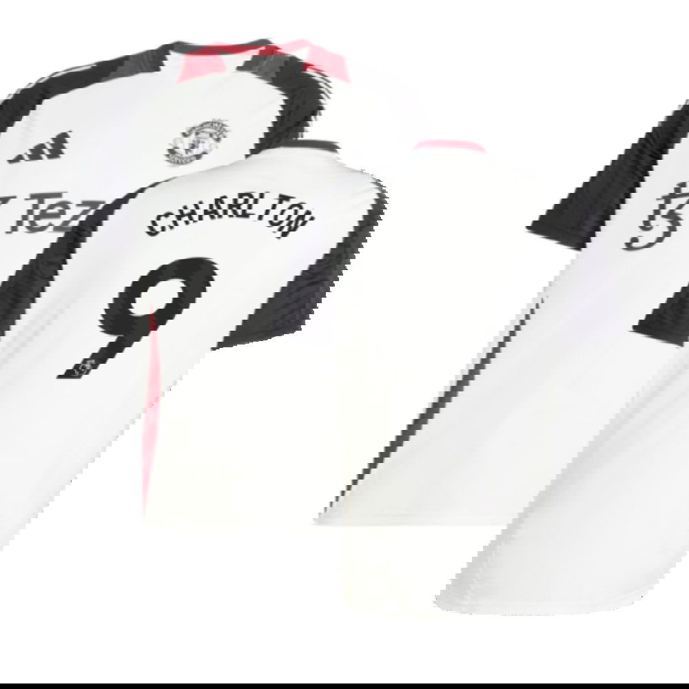 2024-2025 Man Utd Training Jersey (Off White) (Charlton 9)