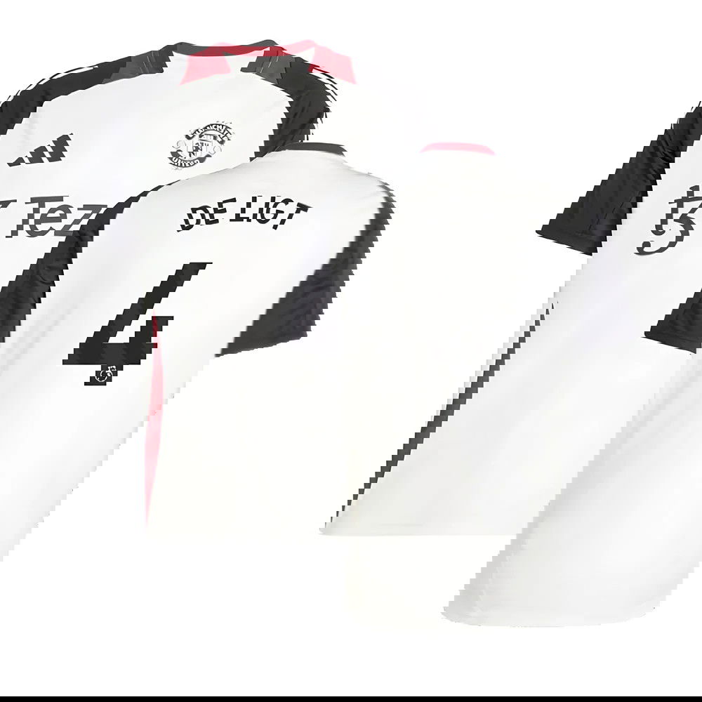 2024-2025 Man Utd Training Jersey (Off White) (De Ligt 4)