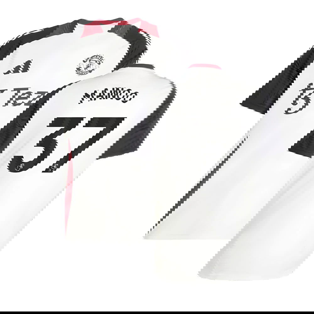 2024-2025 Man Utd Training Jersey (Off White) (Mainoo 37)