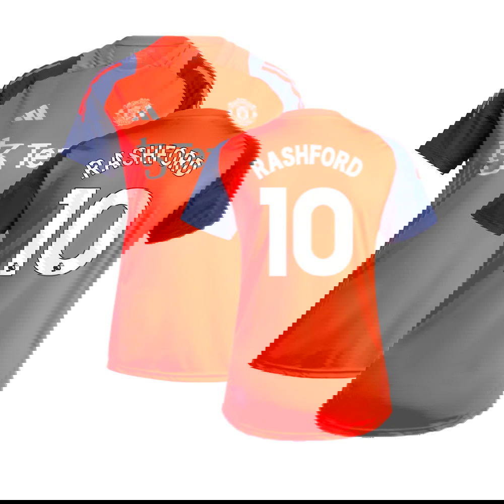 2024-2025 Man Utd Training Jersey (Red) - Womens (Rashford 10)