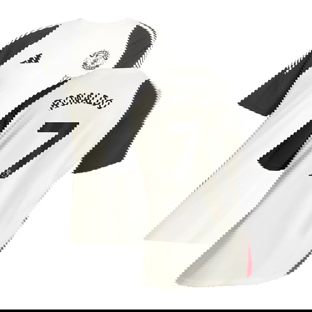 2024-2025 Man Utd Training Tee (Off White) (Ronaldo 7)