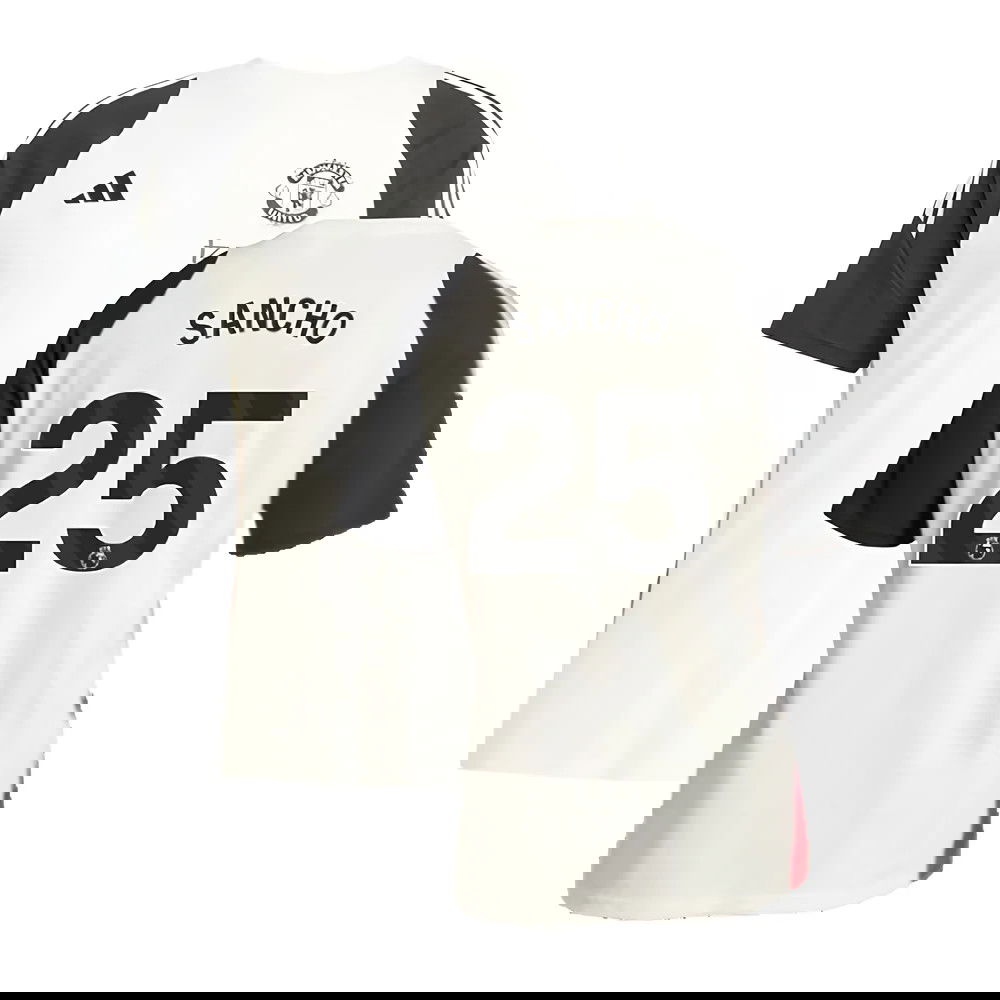 2024-2025 Man Utd Training Tee (Off White) (Sancho 25)