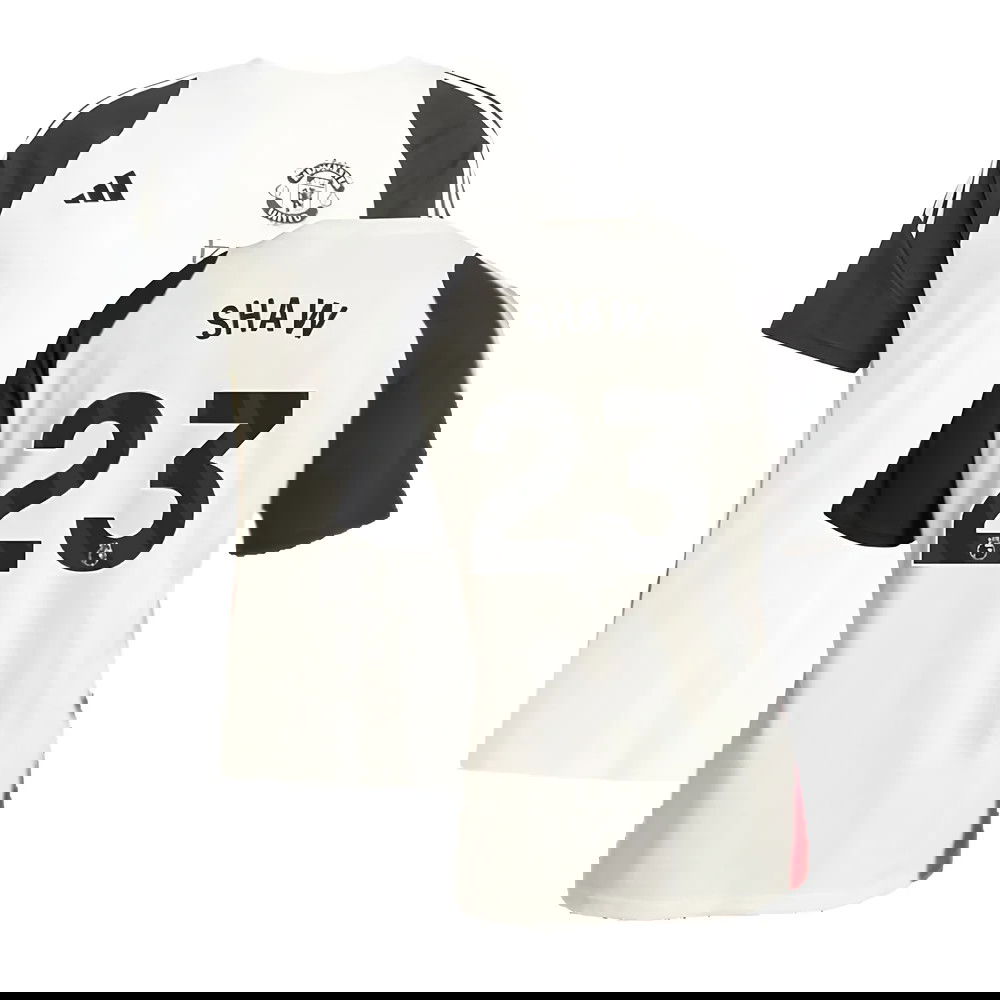 2024-2025 Man Utd Training Tee (Off White) (Shaw 23)