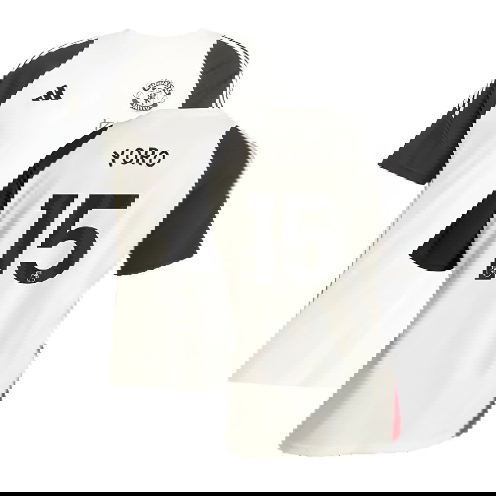 2024-2025 Man Utd Training Tee (Off White) (Yoro 15)