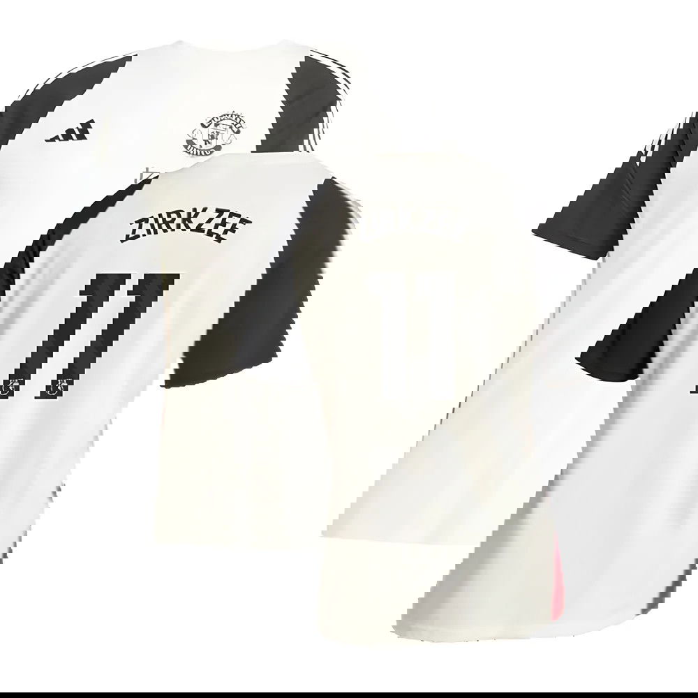 2024-2025 Man Utd Training Tee (Off White) (Zirkzee 11)