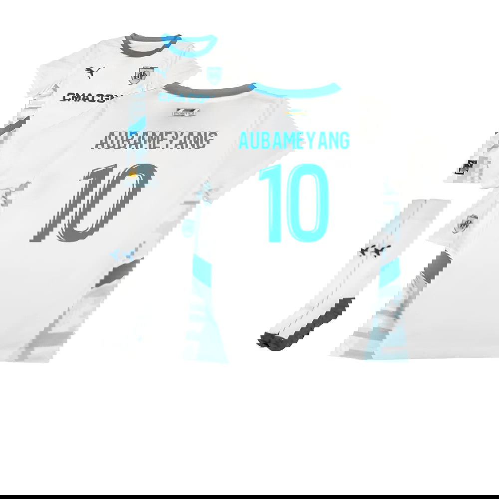 2024-2025 Marseille Home Mini Kit (Aubameyang 10)