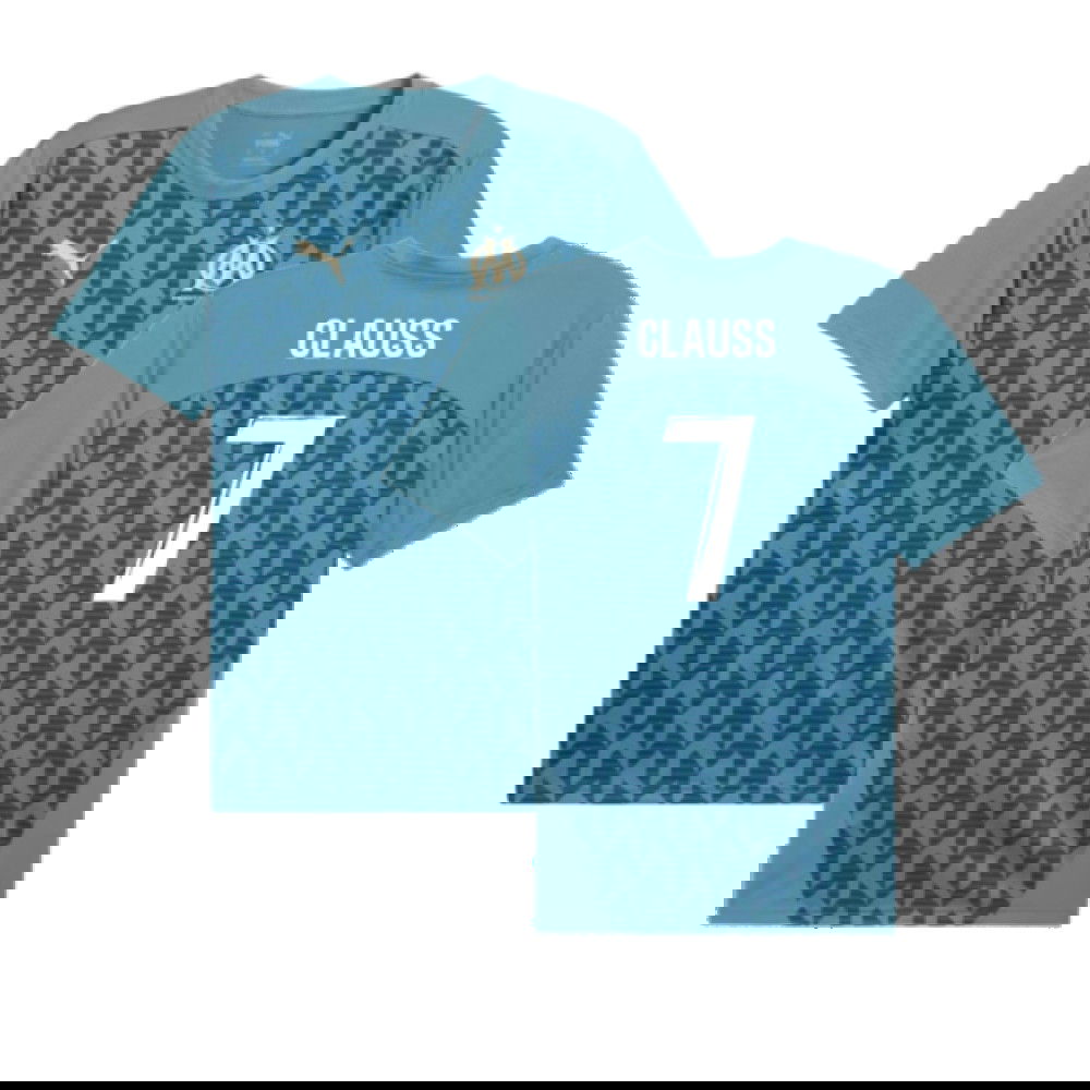 2024-2025 Marseille Pre-Match Shirt (Bold Blue) (Clauss 7)