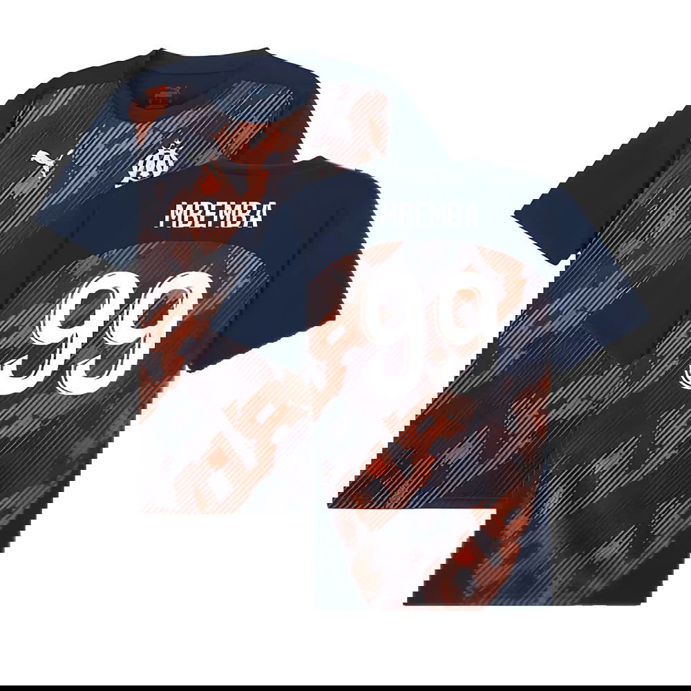 2024-2025 Marseille Pre-Match Shirt (Club Navy) (Mbemba 99)