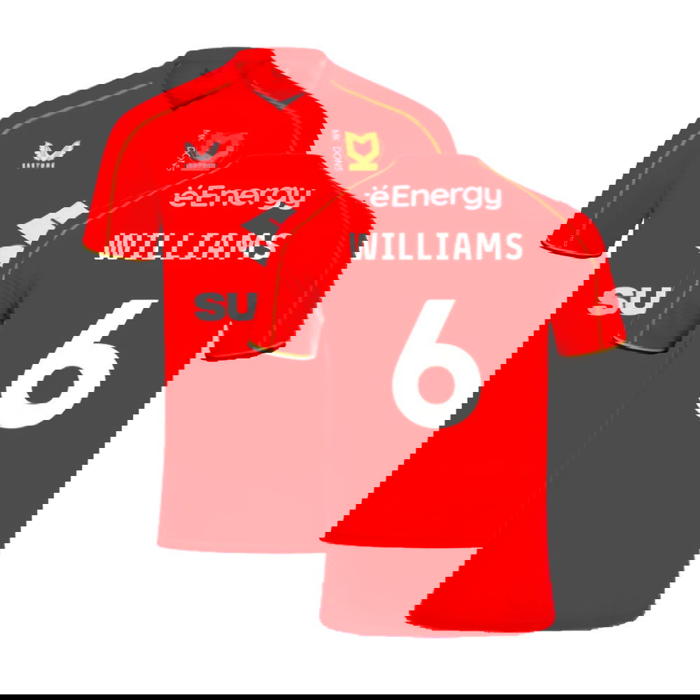 2024-2025 MK Dons Away Shirt (Williams 6)