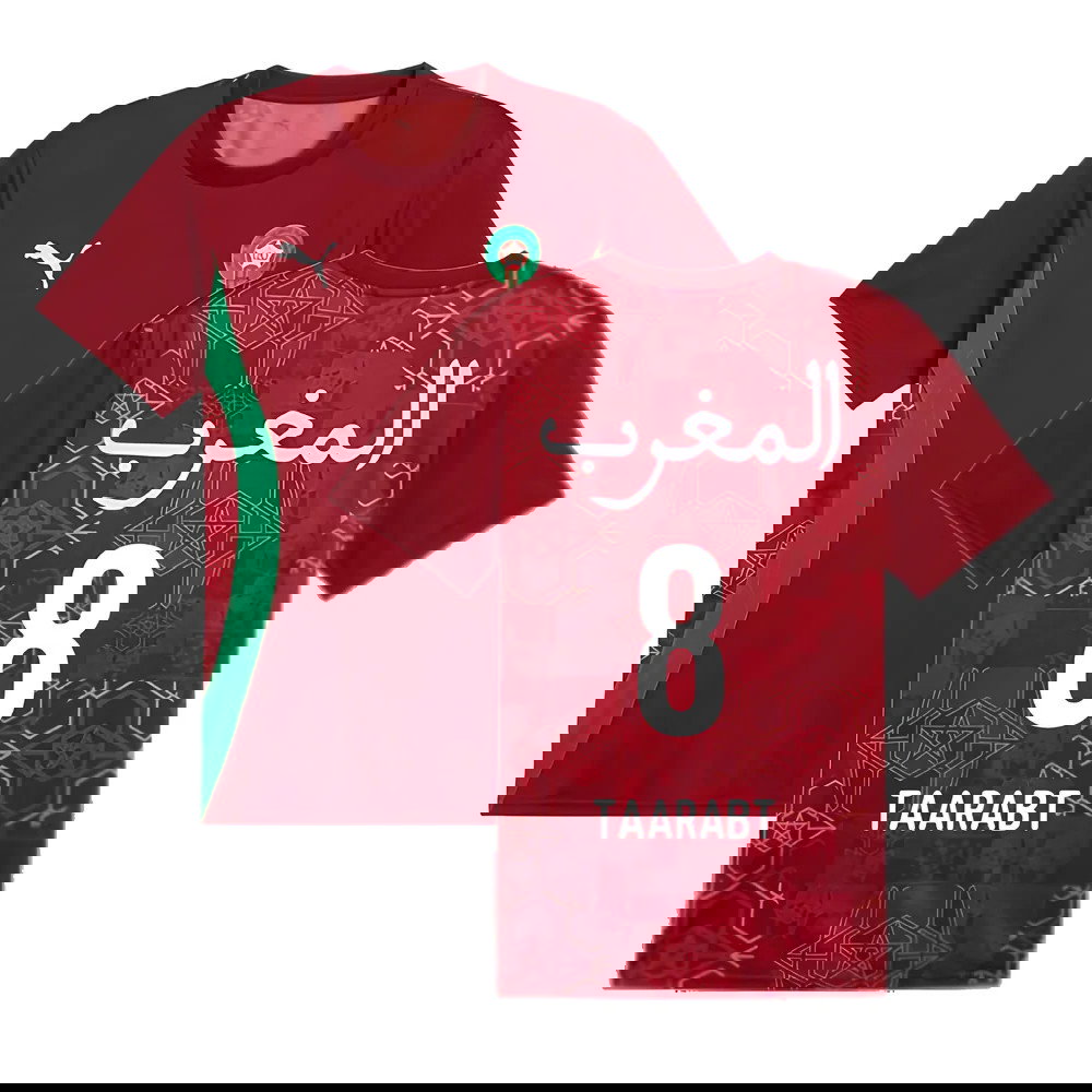 2024-2025 Morocco Prematch SS Jersey (Red) (Taarabt 8)
