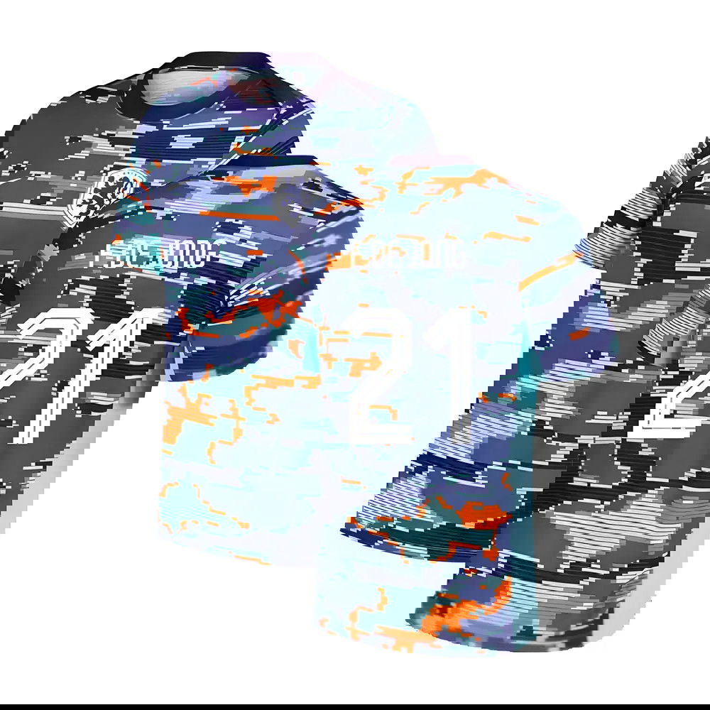 2024-2025 Netherlands Academy Pro Pre-Match Shirt (Blue) (F.De Jong 21)