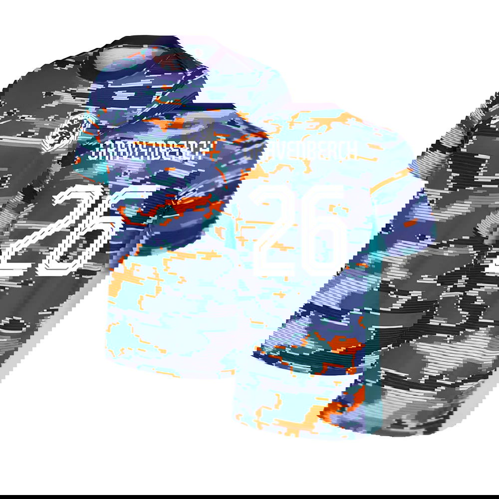 2024-2025 Netherlands Pre-Match Training Shirt (Blue) - Kids (Gravenberch 26)