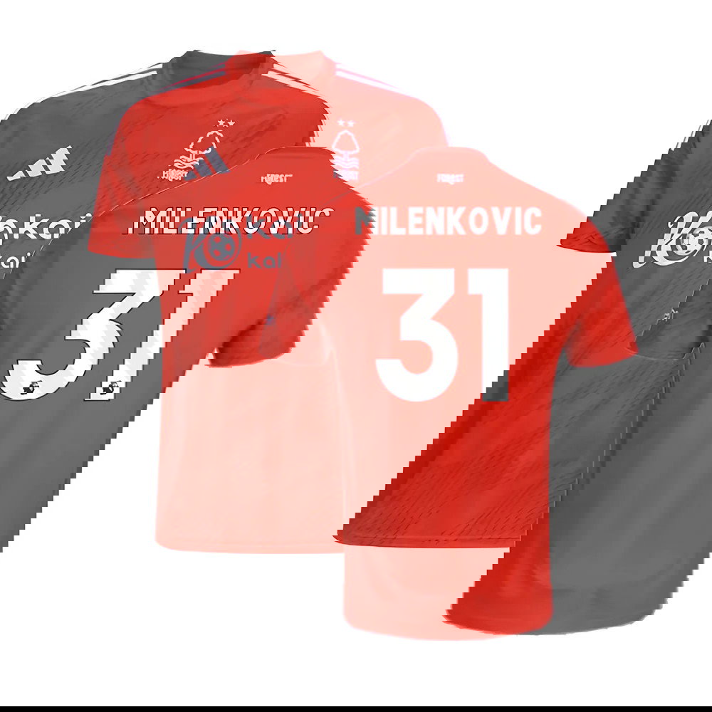 2024-2025 Nottingham Forest Home Shirt (Milenkovic 31)