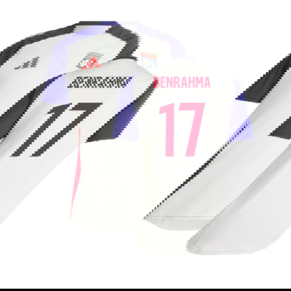 2024-2025 Olympique Lyon Training Jersey (White Tint) (Benrahma 17)