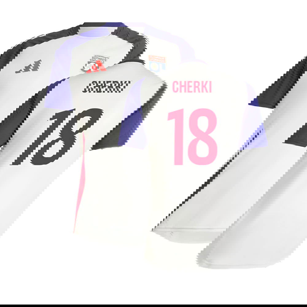 2024-2025 Olympique Lyon Training Jersey (White Tint) (Cherki 18)
