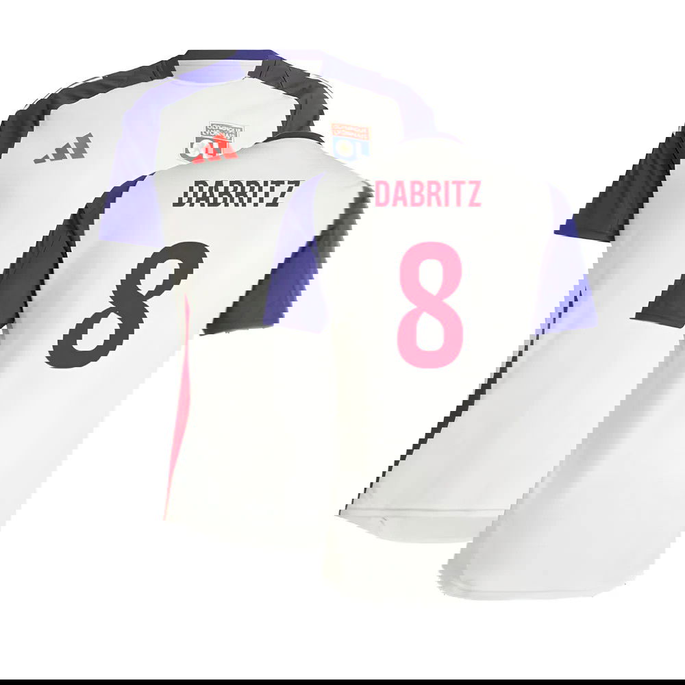 2024-2025 Olympique Lyon Training Jersey (White Tint) (Dabritz 8)