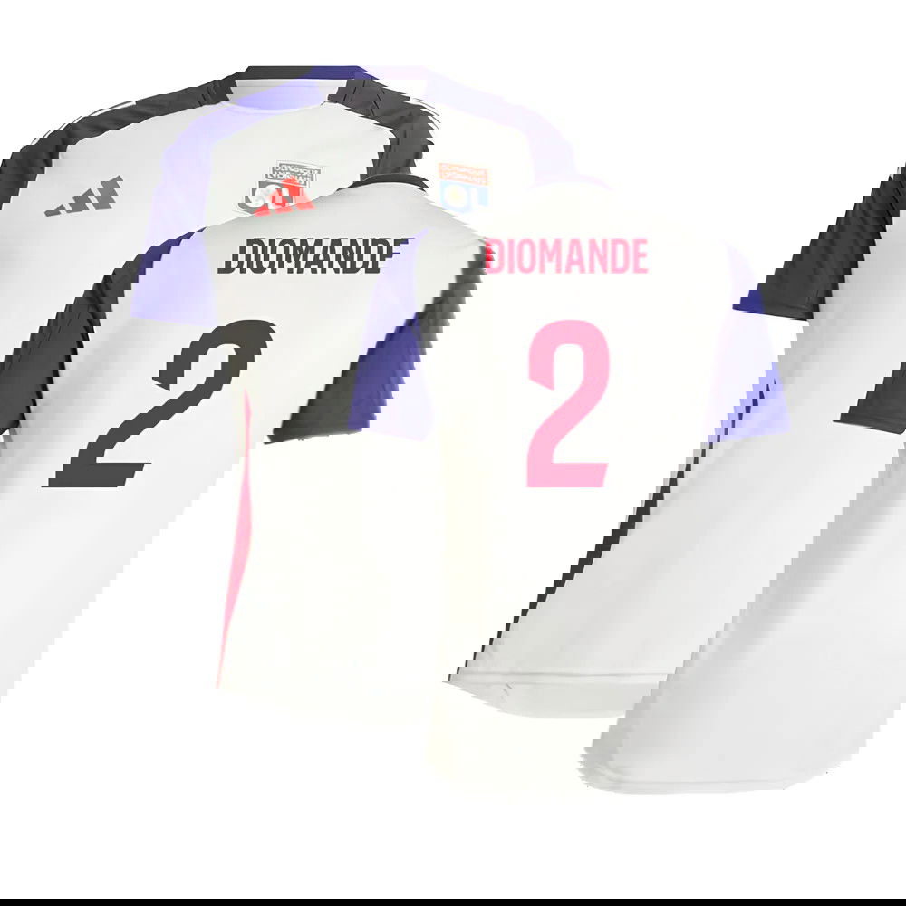 2024-2025 Olympique Lyon Training Jersey (White Tint) (Diomande 2)
