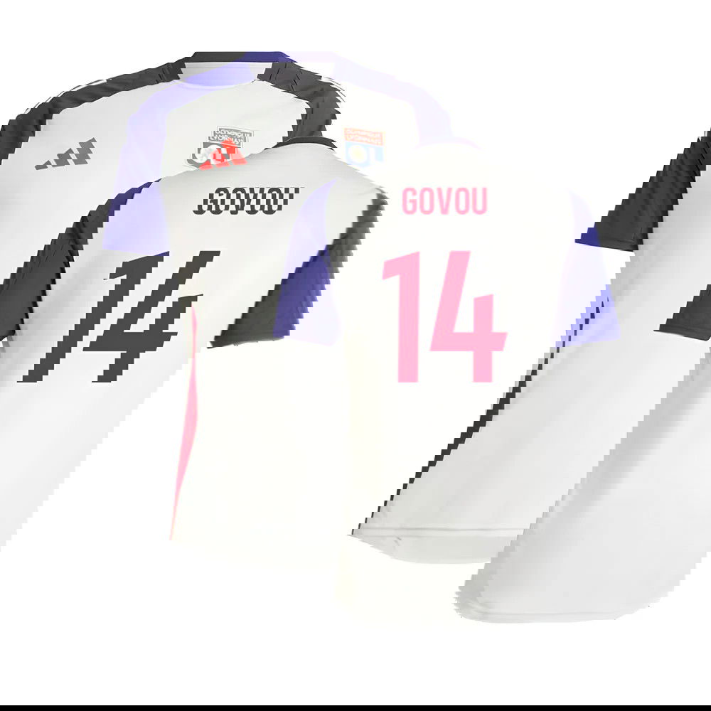 2024-2025 Olympique Lyon Training Jersey (White Tint) (Govou 14)